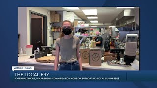 The Local Fry in North Baltimore says We're Open Baltimore!
