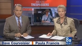 Area 51 tour bus accidentally crosses the border into the base and gets an unfriendly welcome