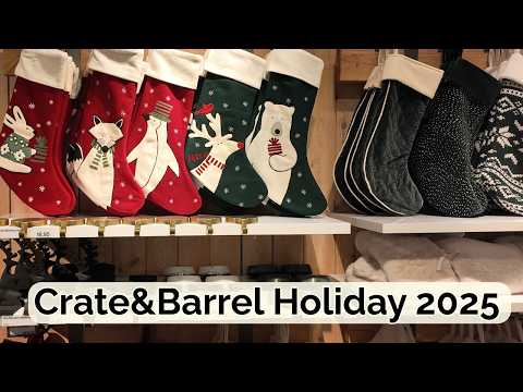 Christmas at Crate & Barrel 2025 | Holiday Home Decor & Styling Inspiration