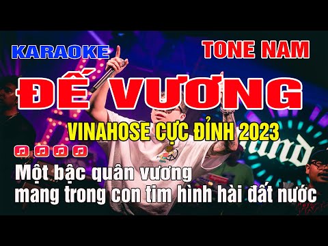 Karaoke Đế Vương Tone Nam Remix | Sáng tác Đình Dũng