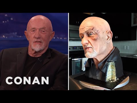 Someone Made A Cake That Looks Like Jonathan Banks’ Head | CONAN on TBS