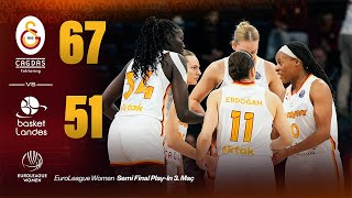 🔴 Galatasaray Çağdaş Faktoring 67-51 Basket Landes (EuroLeague Women Play-In Yarı Final 3. Maç)