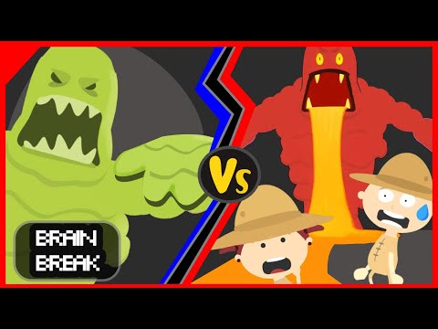 Floor is Lava Preschool Adventure! We're going on a monster hunt - LAVA MONSTER vs SLIME MONSTER!