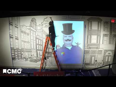 You Are Here Mural Painting Timelapse