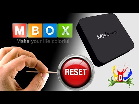 Como fazer funcionar o TV Box MXQ 4k  reset restaurar de fabrica seu tv box