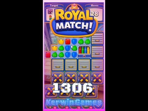 Royal Match Level 1306 - No Boosters Gameplay
