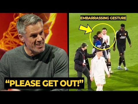 Carragher SLAMS Antony and Mason Mount for three-finger reaction at the end of the match vs Palace