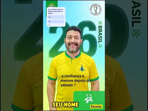 Novo Gama GO na torcida pela nossa seleção.