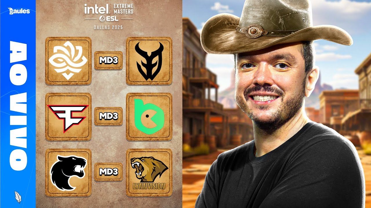 Furia e Legacy IEM DALLAS DIA 2 -  !socio !sorteio - AO VIVO COM GAULES