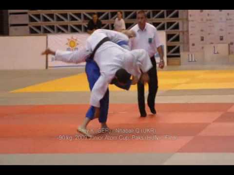 Judo 2009 Paks -90kg Frey K (GER) -  Nhabali Q (UKR) - Final - Junior Atom Cup