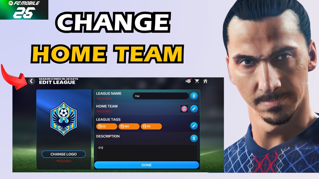 FC Mobile 26 How to Change Home Team in LEAGUE