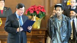 Raw Video: Wiz Khalifa Day declared in Pittsburgh