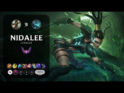 Nidalee Jungle vs Hecarim - KR Master Patch 13.10