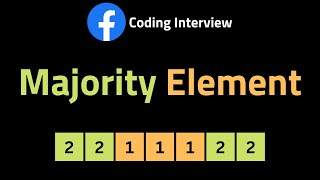 YouTube video 'Majority Element - LeetCode 169 - Blind 75 - Coding Interview'