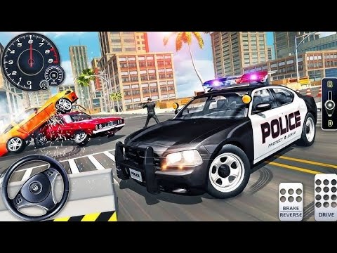police car chase cop drift driving simulator best gameplay video😨| gamingturbo|