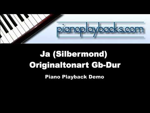 Ja (Silbermond Cover) Piano  Playback Instrumental Demo Originaltonart Gb-Dur (Update!)