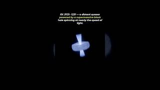 A distant quasar spinning at nearly the speed of light #space  #blackhole #universe #nasa