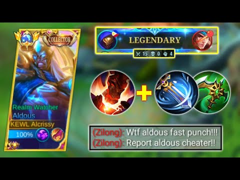 ALDOUS ULTRA ATTACK SPEED BUILD! ULTRA FAST PUNCH ACCUSED ME CHEATER! ALDOUS BEST BUILD 2023 - MLBB