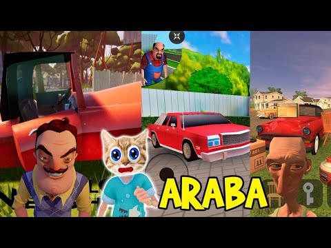 EN KÜLÜSTÜR ARABA KAPIŞMASI - Hello Neighbor vs Scary Stranger 3D vs Angry Neighbor