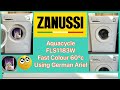 Zanussi Aquacycle FLS1183W Fast Colour 60 Using German Ariel Washing Machines Of The Month