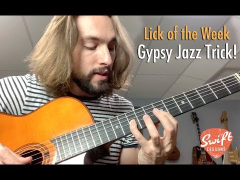 Minor Swing E7 to Am Soloing Trick  - Gypsy Jazz Guitar Licks!