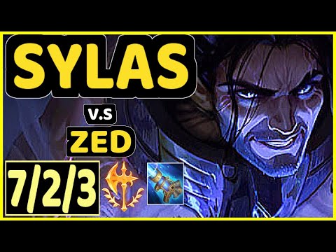 GREVTHAR (SYLAS) vs ZED - 7/2/3 KDA MID GAMEPLAY - BR Ranked GRANDMASTER