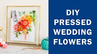 How I Preserved my Wedding Flowers | Microwave pressed vs book pressed flowers