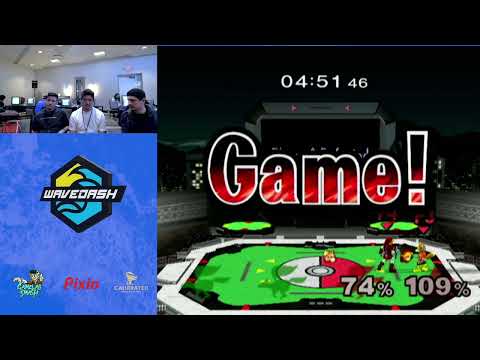 WaveDash 2023 Losers Round 3 - Garrison & Jot the glock Vs. Bung & J666 - SSBM Tournament