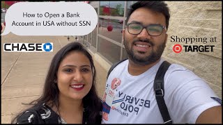 How to Open a Bank Account without SSN in USA | Target Shopping | Indian/Jain Vlogger in USA