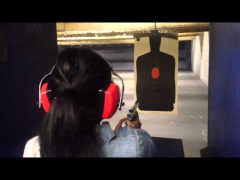 At the range with daddy