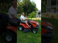 Maddex mowing with grandaddy