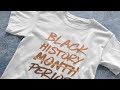 Black History Month Period Melanin African American Proud T Shirt