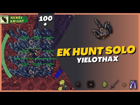 TIBIA: EK HUNT SOLO #30 ( YIELOTHAX )