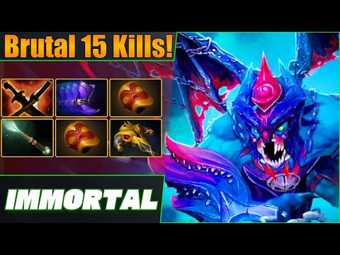 Immortal Night Stalker Off Lane 🛡️ Brutal 15 Kills! Dota 2 DotaPulse Highlight Gameplay