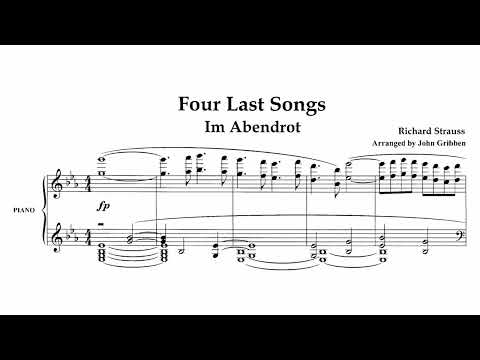 R. Strauss - Im Abendrot (from "Four Last Songs") (Score)