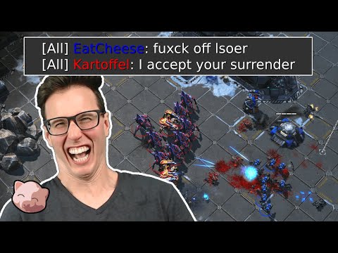 Angry Terran drops offensive GG then gets instant karma | Salt Mines #70 - Starcraft 2