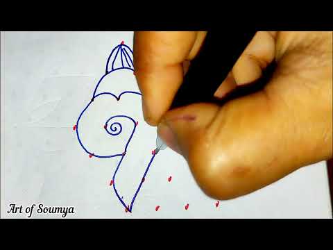 Easy Sangu kolam /Beautiful kolam /Super rangoli / easy rangoli /beautiful rangoli /simple & easy