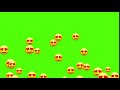 Floating Emoji Overlay Love Green Screen FREE USE
