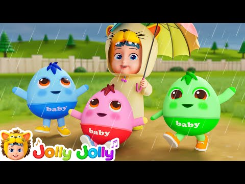 Baby Eggs, Don't Run Away! Rain Rain Go Away + More | Jolly Jolly - Learn and Play - Nursery Rhymes