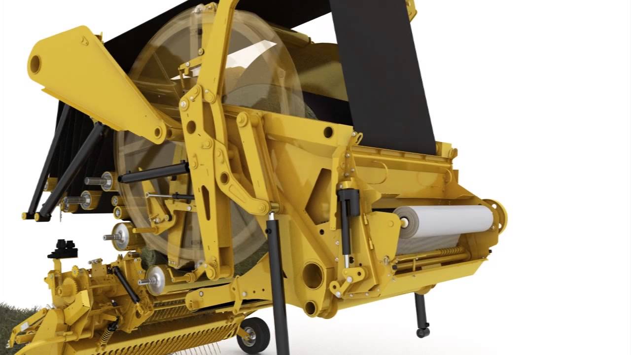 Vermeer Continuous Round Baler Concept - How It Works