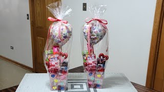 #Valentine #gift #dollartree DIY Kids Valentine's Gift Baskets