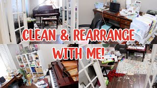 *NEW HOUSE* CLEAN & REARRANGE WITH ME! EXTREME CLEANING MOTIVATION! ROOM TRANSFORMATION!