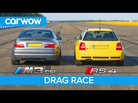 BMW M3 CSL vs Audi RS4 B5 - DRAG RACE, ROLLING RACE & Review