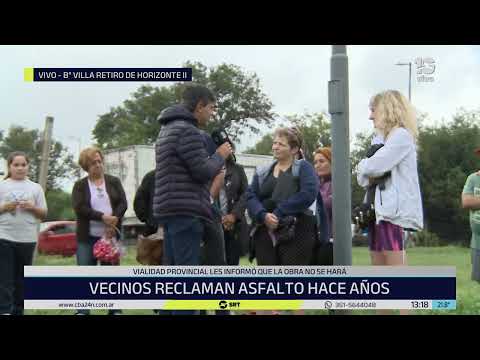 Villa Retiro de Horizonte II: vecinos reclaman que se asfalten las calles desde hace años
