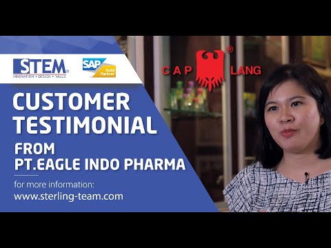 Video kisah sukses implementasi SAP Business One HANA di PT. Eagle Indo Pharma (Cap Lang), industri Farmasi