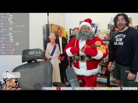 2/2 HasanAbi November 29, 2021 – CHANNEL 5, Hasan bought giant Santa, Epstein Accuser Interview