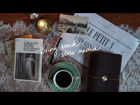 why i'm turning to analog media & slow hobbies in 2026 (i'm overwhelmed)