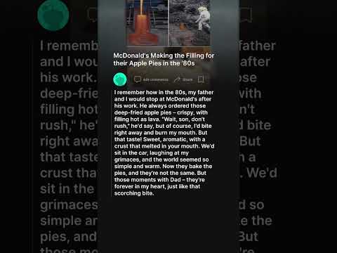 🍎 How They Made Filling for Apple Pies in the 80s at McDonald's 🍏😋