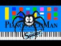 CBeebies Spider Theme Song Slow Easy Medium Piano Tutorial 4K
