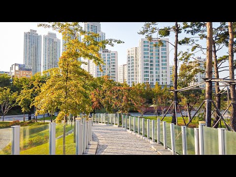 [4K] Cidade Internacional de Incheon Cheongna | Caminhando por Seul, Coreia